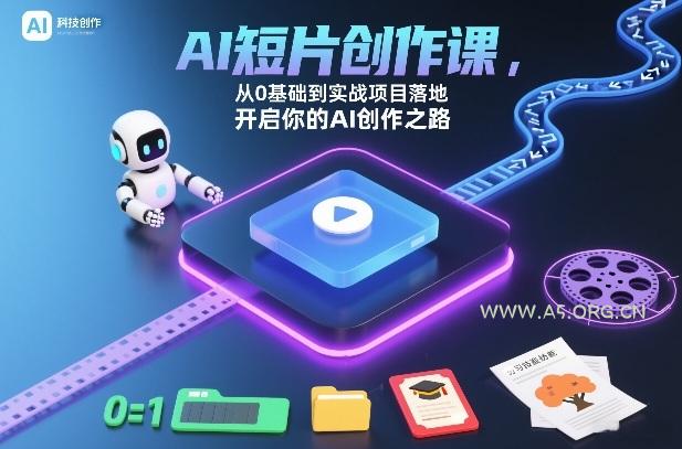 AI短片创作课，从0基础到实战项目落地，开启你的AI创作之路(更新)-A5资源网