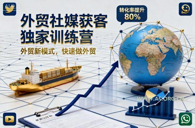 外贸社媒获客独家训练营，外贸新模式，快速做外贸(更新26年2月)-A5资源网