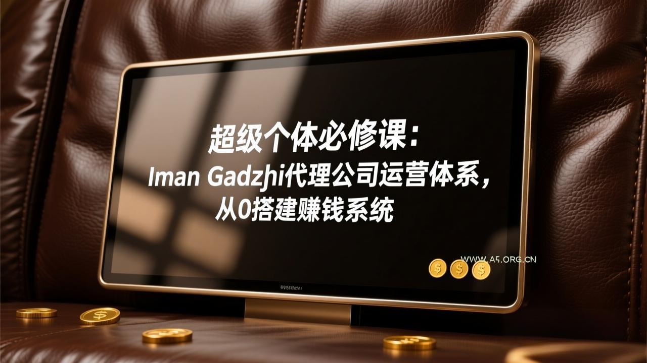 超级个体必修课：Iman Gadzhi代理公司运营体系，从0搭建赚钱系统-A5资源网