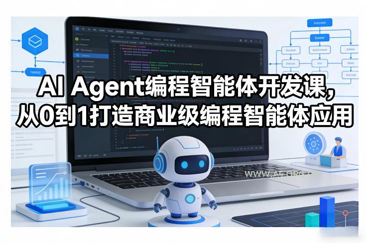AI Agent编程智能体开发课，从0到1打造商业级编程智能体应用-A5资源网