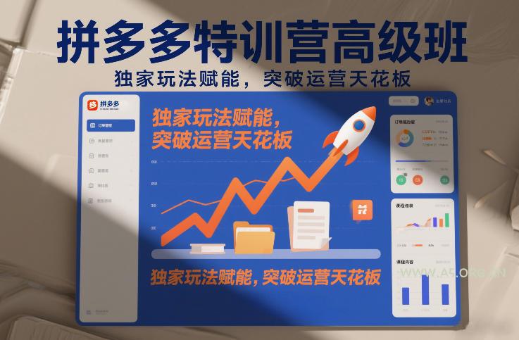 拼多多特训营高阶班，独家玩法赋能，突破运营天花板(更新26年3月13日)-A5资源网