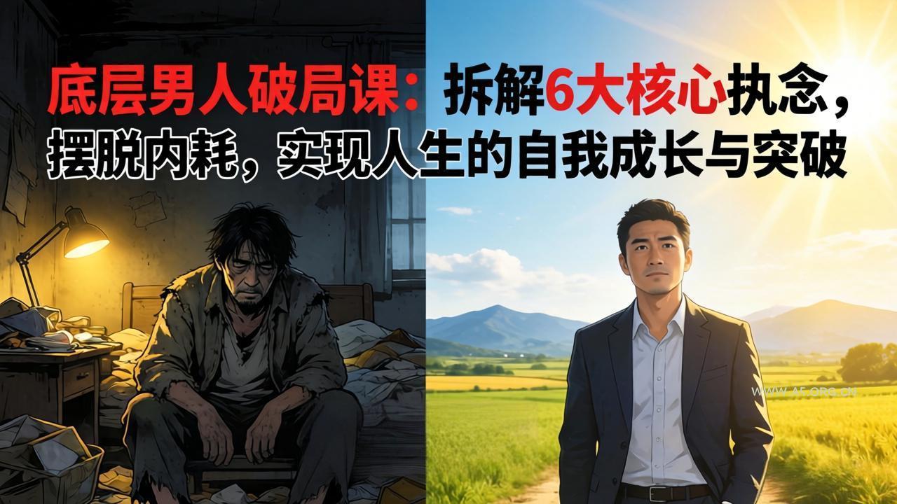 付费文章:底层男人破局课:拆解 6 大核心执念,摆脱内耗,实现人生的自我成长与突破 - A5资源网 付费文章:底层男人破局课:拆解 6 大核心执念,摆脱内耗,实现人生的自我成长与突破 - A5资源网