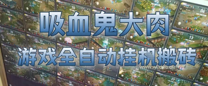 吸血鬼大肉！游戏全自动挂G搬砖，一台电脑开40个窗口日入500+，无需人工值守【揭秘】-A5资源网