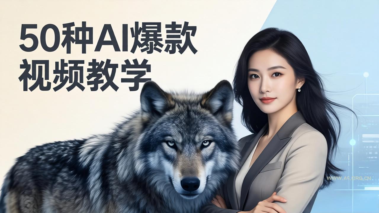 50种AI爆款视频教学：影视级古诗词+治愈萌宠+山海经蛟龙，高阶宝典商业落地-A5资源网