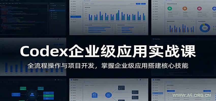 Codex企业级应用实战课:全流程操作与项目开发,掌握企业级应用搭建核心技能-A5资源网