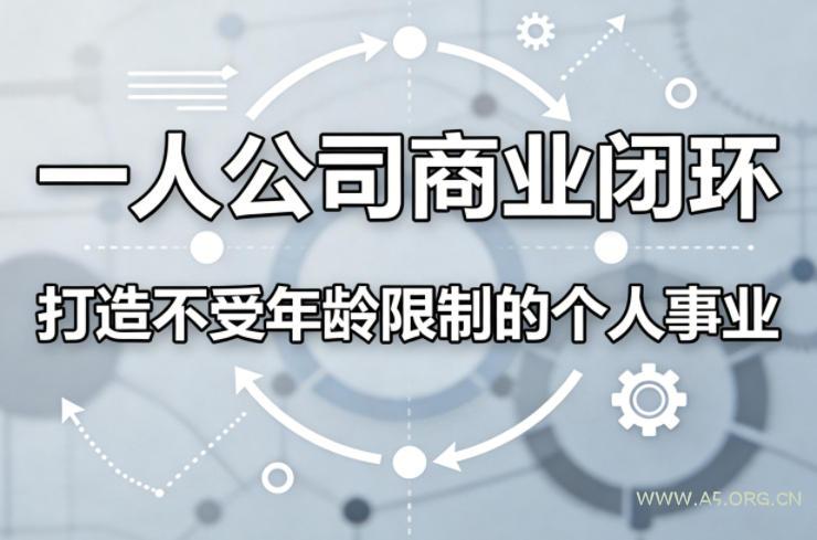 一人公司商业闭环，打造一份不受年龄限制的个人事业-A5资源网