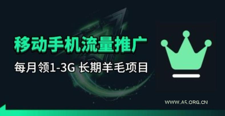 手机流量领取推广_每月一轮，刚需类的长期项目-A5资源网