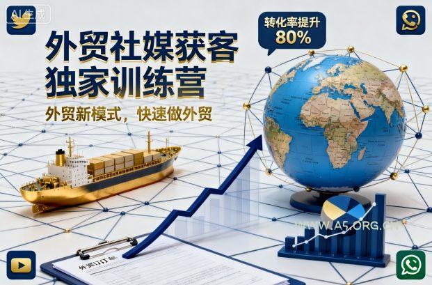 外贸社媒获客独家训练营，外贸新模式，快速做外贸(更新26年3月)-A5资源网