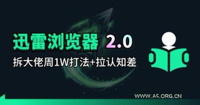 迅雷浏览器项目2.0_拆个大佬周1W的打法-A5资源网