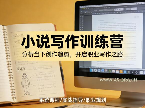 小说加写作训练营，带你分析如何在当下脱颖而出，开启你的职业创作之路-A5资源网
