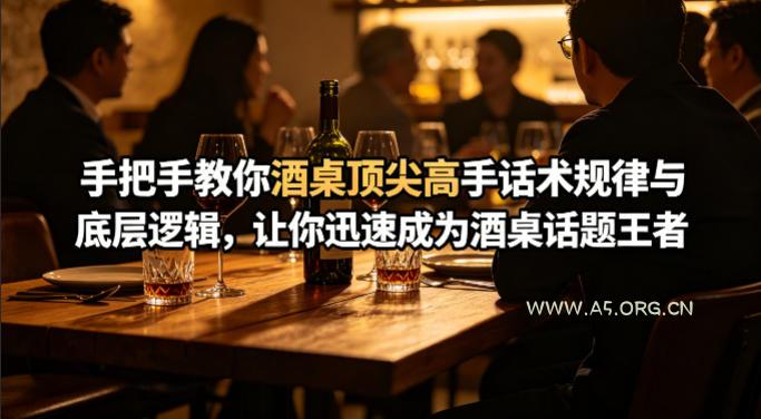 付费文章:手把手教你酒桌顶尖高手话术规律与底层逻辑,让你迅速成为酒桌话题王者(二十年全网独家经验分享) - A5资源网 付费文章:手把手教你酒桌顶尖高手话术规律与底层逻辑,让你迅速成为酒桌话题王者(二十年全网独家经验分享)