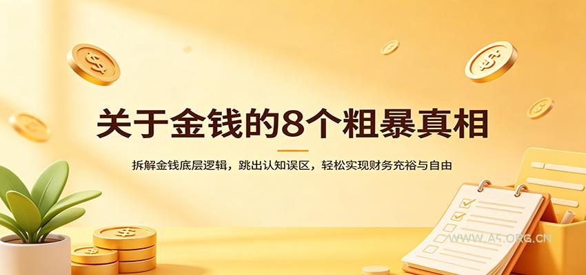 关于金钱的8个粗暴真相:拆解金钱底层逻辑,跳出认知误区,轻松实现财务充裕与自由-A5资源网