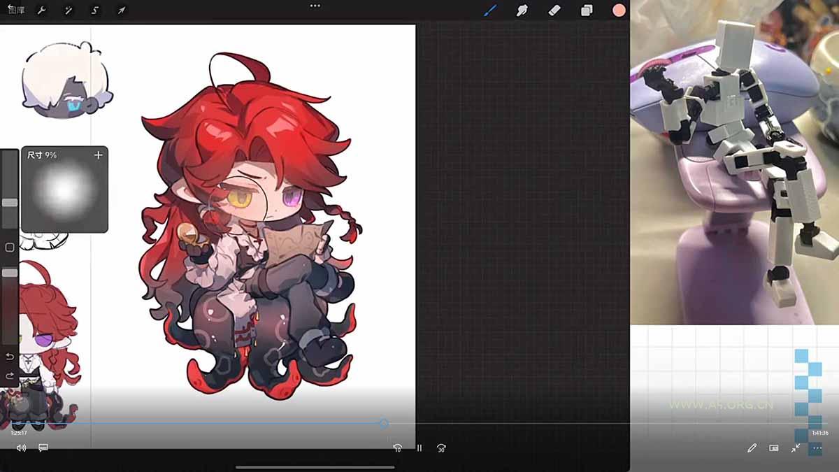 零基础学Q版立绘：从头身比例到服装细化，掌握让角色又可爱又有设计感的核心技法 - A5资源网