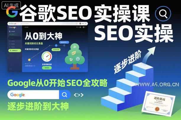 谷歌SEO实操课，Google从0开始SEO全攻略，逐步进阶到大神(更新26年)-A5资源网