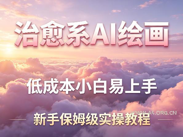 治愈系AI绘画提示词项目，低成本小白易上手，每天10分钟，新手保姆级实操教程-A5资源网