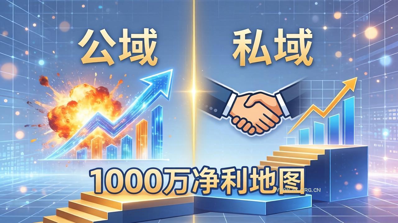 公域玩命出爆款，私域悄悄做成交：这套AI内训课，2026给你打通1000万净利的地图-A5资源网