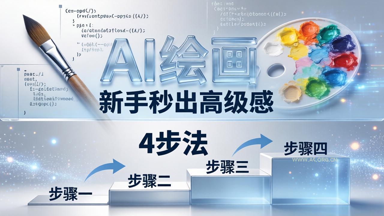 AI绘画入门别再硬磕了！即梦4步法：万能提示词公式+BRTR框架，新手秒出高级感-A5资源网