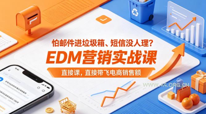 怕邮件进垃圾箱、短信没人理？EDM营销实战课，直接带飞电商销售额【原创双语字幕】-A5资源网