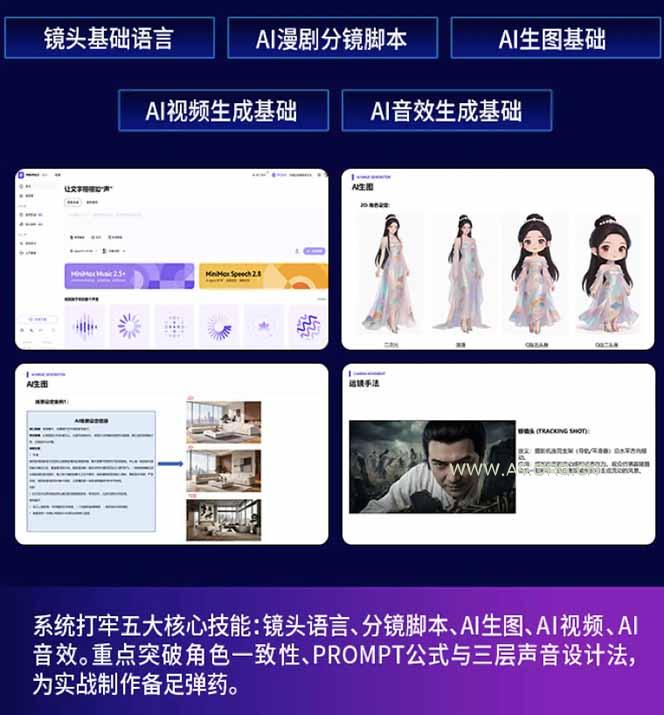 AI漫剧硬核课：巨日禄+豆包+即梦+可灵+Vidu+剪映：一套课玩转国产工具，低成本产出爆款漫剧 - A5资源网