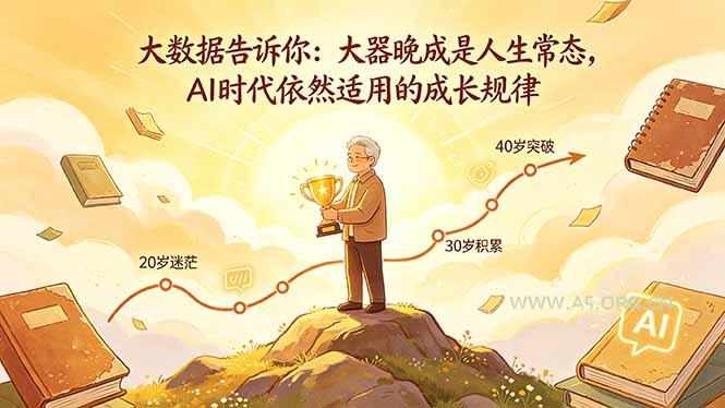 付费文章：大数据告诉你：大器晚成是人生常态，AI 时代依然适用的成长规律-A5资源网