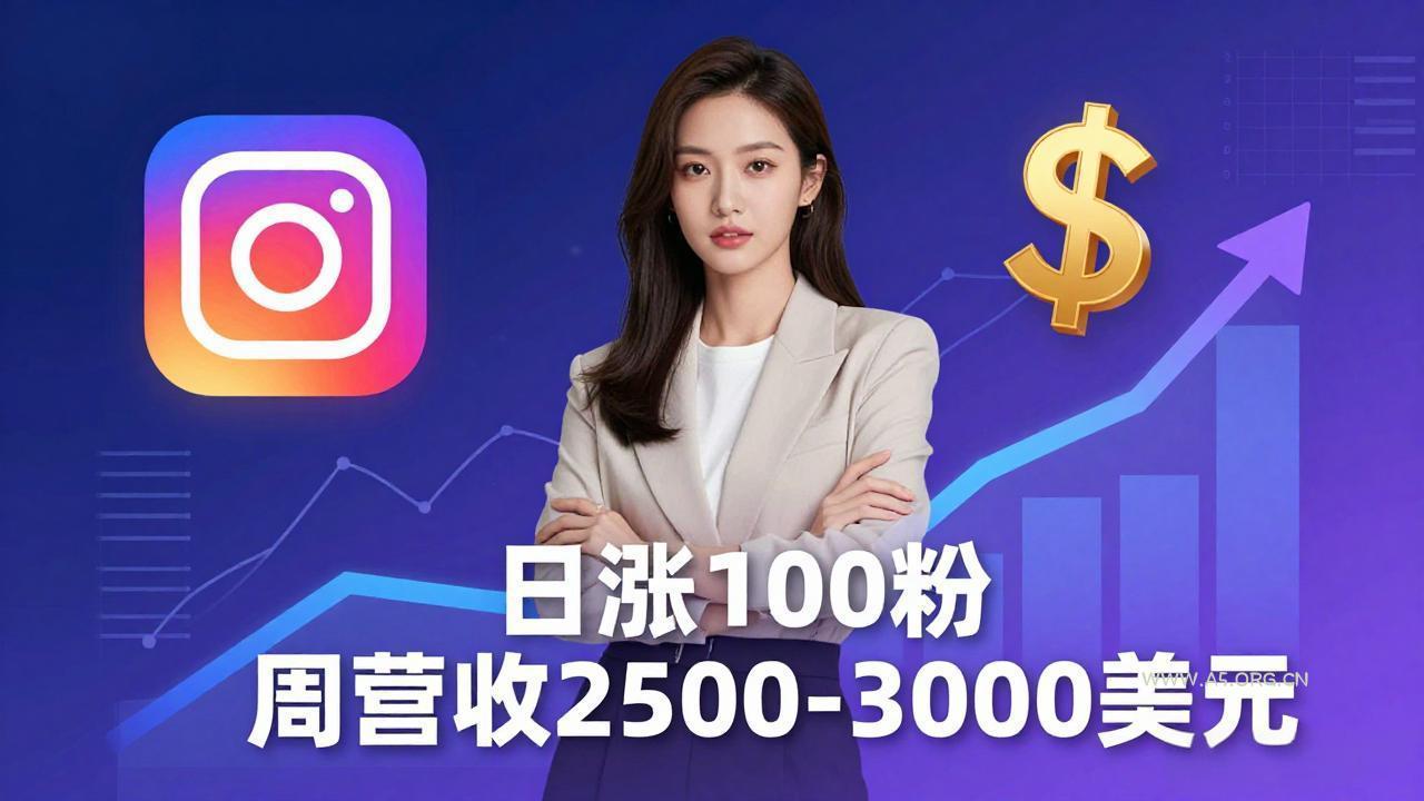 想做数字产品？Sheri亲授：日涨100粉、每周2500至3000美元的营收，Instagram躺着赚-A5资源网