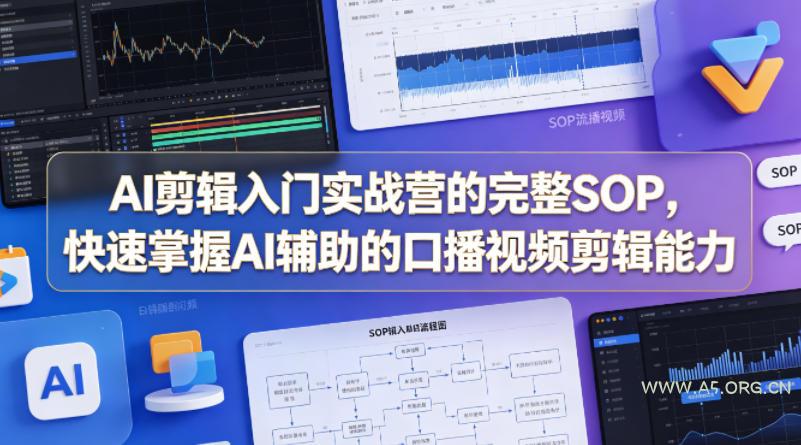 AI剪辑入门实战营的完整SOP，快速掌握AI辅助的口播视频剪辑能力-A5资源网