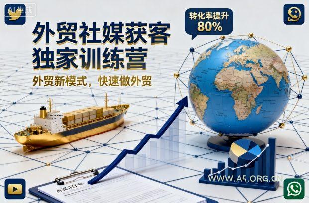 外贸社媒获客独家训练营，外贸新模式，快速做外贸(更新26年4月)-A5资源网