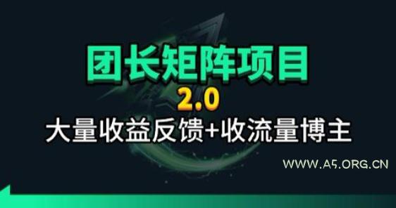【团长合作2.0】视频矩阵项目_招发手矩阵+剪辑师，共赢项目【揭秘】-A5资源网