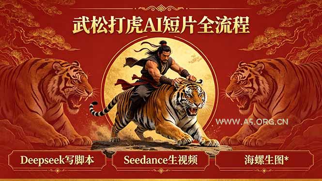 武松打虎AI短片全流程：Deepseek写脚本+Seedance生视频+海螺生图-A5资源网