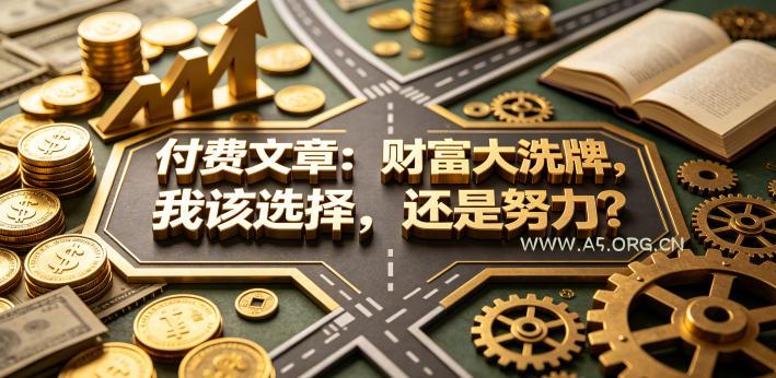 付费文章：财富大洗牌，我该选择，还是努力？-A5资源网