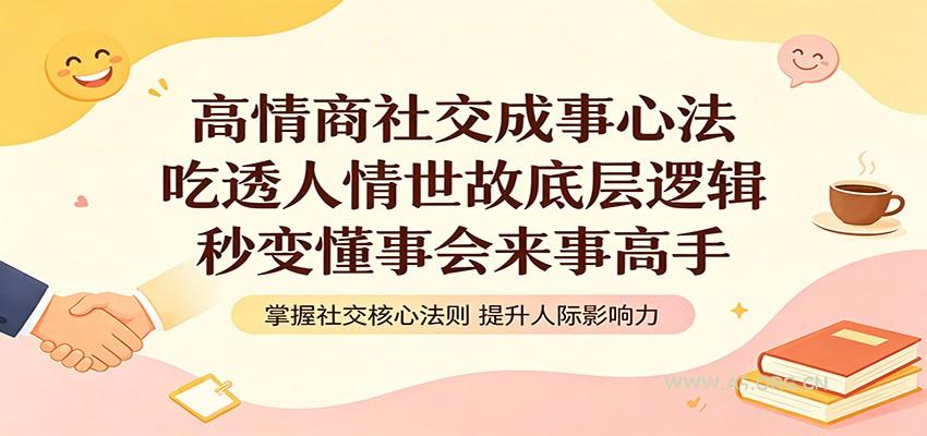 高情商社交成事心法：吃透人情世故底层逻辑，秒变懂事会来事高手-A5资源网