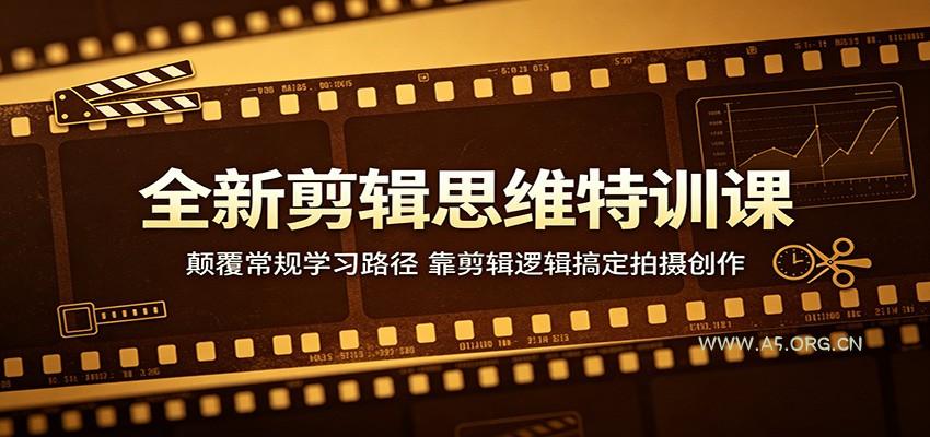 全新剪辑思维特训课：颠覆常规学习路径，靠剪辑逻辑搞定拍摄创作-A5资源网