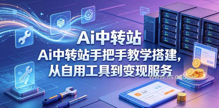 Ai中转站手把手教学搭建,从自用工具到变现服务-A5资源网