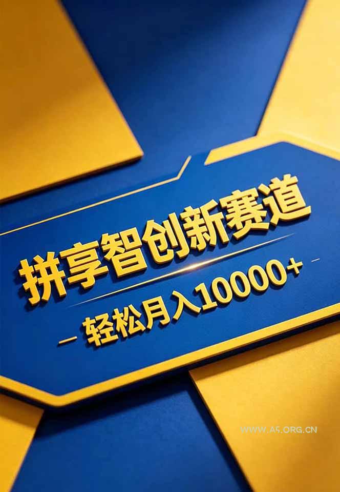 拼多多享智创新赛道，卖一切可以通过网盘链接交付的虚拟商品，轻松月入10000＋ - A5资源网