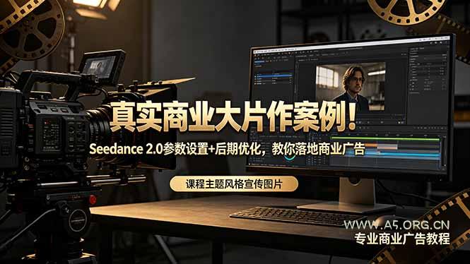 真实商业大片作案例！Seedance 2.0参数设置+后期优化，教你落地商业广告-A5资源网