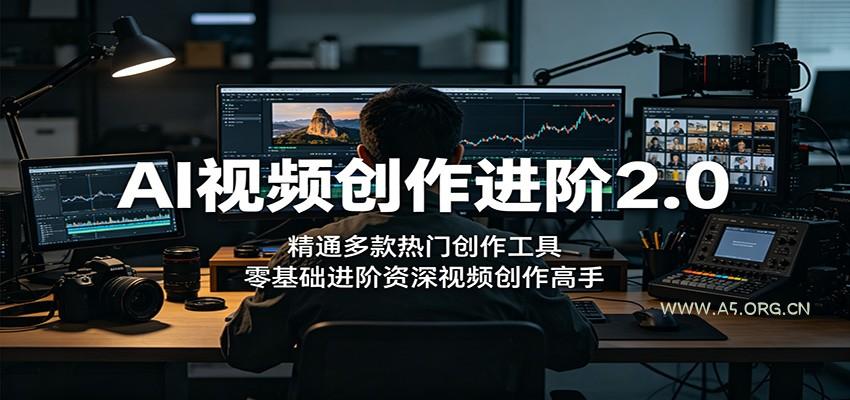 AI视频创作进阶2.0：精通多款热门创作工具，零基础进阶资深视频创作高手-A5资源网