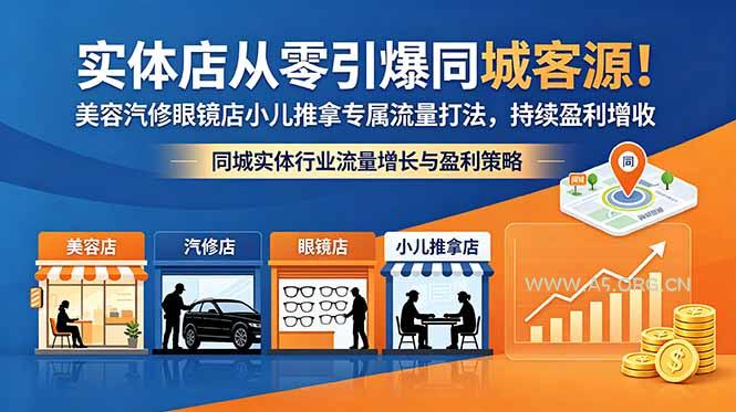 实体店从零引爆同城客源!美容汽修眼镜店小儿推拿专属流量打法,持续盈利增收 - 小红泡 实体店从零引爆同城客源!美容汽修眼镜店小儿推拿专属流量打法,持续盈利增收 - 小红泡