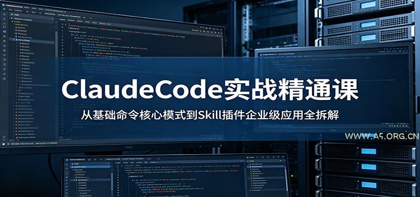 ClaudeCode实战精通课:从基础命令核心模式到Skill插件企业级应用全拆解-小红泡
