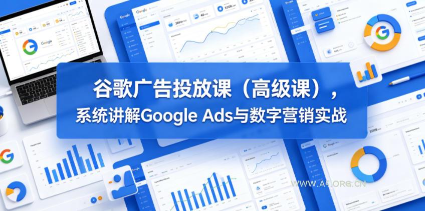 谷歌广告投放课(高级课)，系统讲解Google Ads与数字营销实战-小红泡