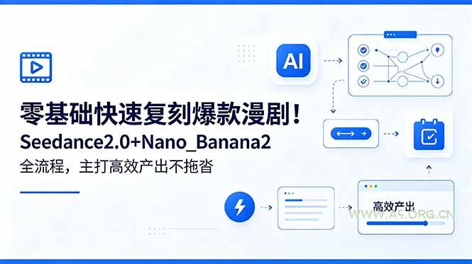 零基础快速复刻爆款漫剧！Seedance2.0+Nano_Banana2全流程，主打高效产出不拖沓-小红泡