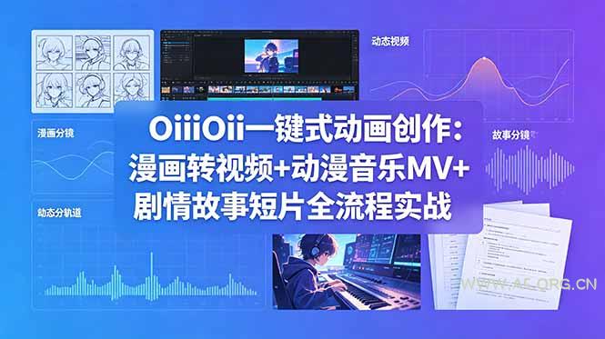 OiiOii一键式动画创作:漫画转视频+动漫音乐MV+剧情故事短片全流程实战 - 小红泡 OiiOii一键式动画创作:漫画转视频+动漫音乐MV+剧情故事短片全流程实战 - 小红泡