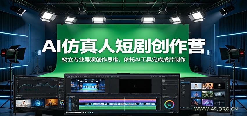AI仿真人短剧创作营:树立专业导演创作思维,依托AI工具完成成片制作-小红泡