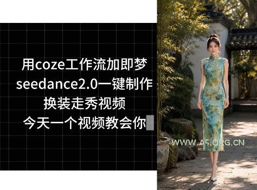 用coze工作流加即梦seedance2.0一键制作换装走秀视频，今天一个视频教会你-小红泡