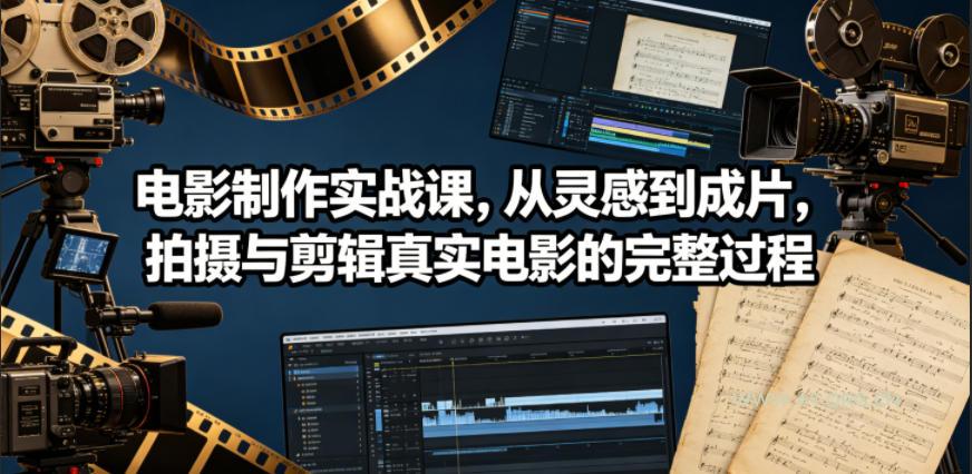 电影制作实战课,从灵感到成片,拍摄与剪辑真实电影的完整过程【原创双语字幕】 - 小红泡 电影制作实战课,从灵感到成片,拍摄与剪辑真实电影的完整过程【原创双语字幕】