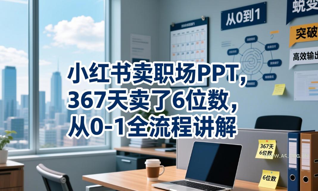 小红书卖职场PPT,367天卖了6位数,从0-1全流程讲解 - 小红泡 小红书卖职场PPT,367天卖了6位数,从0-1全流程讲解