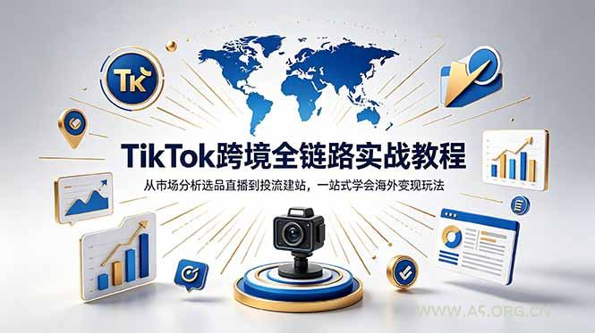 TikTok+独立站跨境基础全套教程,拆解平台盈利逻辑,新手从零跑通变现全流程-小红泡