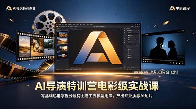 AI导演特训营电影级实战课,零基础也能掌握分镜构图与主流模型用法,产出专业质感AI短片-小红泡