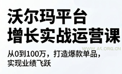 沃尔玛平台增长的实战运营课 - 小红泡 沃尔玛平台增长的实战运营课 - 小红泡