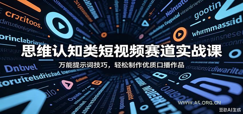 思维认知类短视频赛道实战课:万能提示词技巧,轻松制作优质口播作品-小红泡