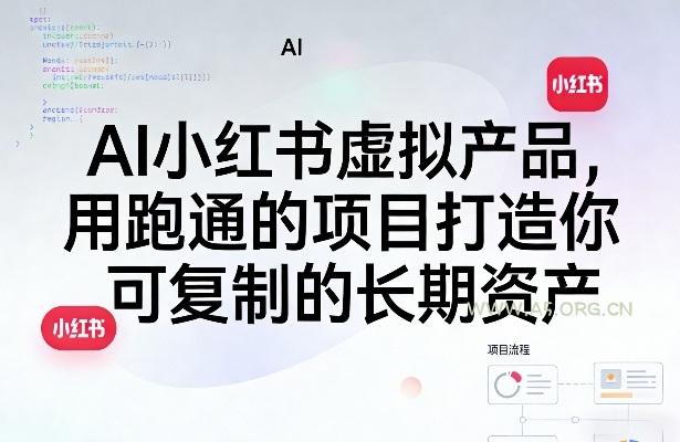 AI小红书虚拟产品,用跑通的项目打造你可复制的长期资产(更新) - 小红泡 AI小红书虚拟产品,用跑通的项目打造你可复制的长期资产(更新)